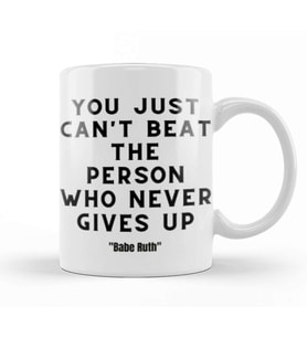 Babe Ruth Quotes Baseball Kupa Bardak Porselen