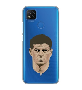 Xiaomi Redmi 9C / 10A Uyumlu Steven Gerrard Tasarımlı Şeffaf Telefon Kılıfı