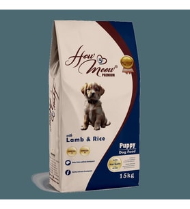 HOW MEOW YAVRU KÖPEK KURU MAMASI KUZULU ve PİRİNÇLİ 15 KG