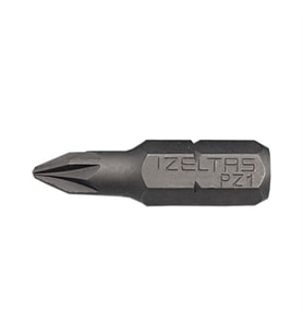 İzeltaş 4825210001 Pozidriv Yıldız Uçlu Bits, Gri, 25mm