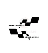 Citroen Nemo İçin Uyumlu Aksesuar Kapı Altı Oto Sticker Set Siyah Sağ-Sol 40*15 Cm