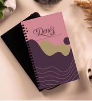 Kişiye Özel Tasarımlı Ahşap Kapaklı Defter