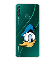 Huawei Y6 p  Kamera korumalı Kapak Donald Duck Tasarımlı  Şeffaf Kılıf