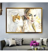 Altın Çerçeveli dekoratif tablo a1085 (Gold)
