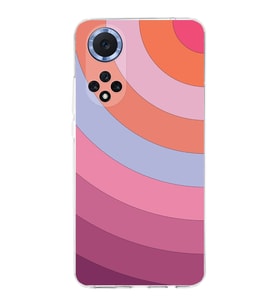 PrintiFy Huawei Nova 9 Uyumlu Kamera Korumalı Renk Cümbüşü F Tasarımlı Şeffaf Silikon Kılıf