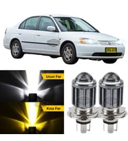 Honda Civic Vtec1 2001-2004 Makyajsız Mercekli Far Ampulü Led Xenon Sarı-Beyaz Far Şimşek Etkili