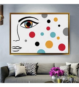 Altın Çerçeveli dekoratif tablo a357 (Gold)