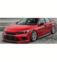 Honda Civic FE Yan Marşpiyel Seti Mat Siyah Plastik 2 Adet 2022 2023 2024 2025