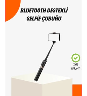 Bluetooth’lu Işıklı Selfie Çubuğu – Katlanabilir, 130 cm