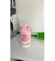 Flamingo Loves You Candle / Flamingo Dekoratif Kokulu Mum