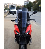 MOTOCAM Aprilia SR GT 125 Ön Cam 2021-2026 Model 58cm Füme Renkli 4mm