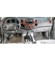 Meriç® Toyota Hilux Pick-Up Ön Torpido Kaplama Maun 5 Parça 2006-2011 (Maun)