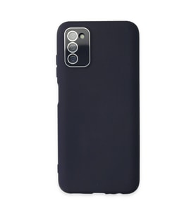 Samsung Galaxy A03s Kılıf Lansman Glass Kapak - Lacivert