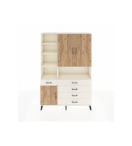 Arges Dolap 8 Raflı 5 Çekmeceli 3 Kapaklı 132x30x195 Aytaşı-Çam/Aytaşı