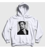 Presmono Unisex Beyaz Grayscale Henry Cavill Kapüşonlu Sweatshirt 358957tt