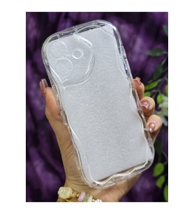 Iphone 16 Uyumlu 3D Dalga Kenarlı Şeffaf Telefon Kılıfı