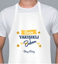 Kişiye Özel Babalar Günü Hediyesi Mutfak Önlüğü