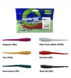 Spiinx Soft Baits Sandworm 6 cm Kokulu Silikon Yem Rock Oil