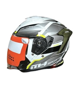 MT Helmets S Beden Yarım Gözlüklü Nano Gloss White Kask