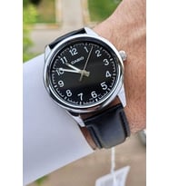 Casio CSISTE12 Kasası Gümüş Kordonu Siyah Renk Hediye Paketli Erkek Kol Saati