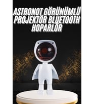 180 Derece Dönebilen Astronot Masa ve Gece Lambası Projektör