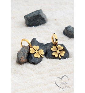 YONCA MODEL SALLANTILI KÜPE GOLD - ROSE - GÜMÜŞ RENK 925 AYAR GÜMÜŞ KÜPE (Gold)