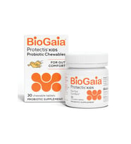 BioGaia Protectis Kids Probiotic for Ages 3+ Promotes Regularity Dairy Soy Gluten Free 30 Chewable Tablets.