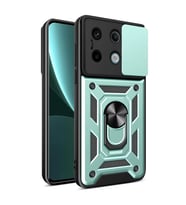 Xiaomi Poco X6 Pro Kılıf Pars Lens Yüzüklü Silikon - Yeşil