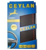Oto direksiyon kılıfı delikli kırmızı