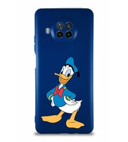 Xiaomi Mi 10T Lite Soft Premier Kapak Donald Duck-C Tasarımlı Silikon Kılıf - Lacivert (Şeffaf)