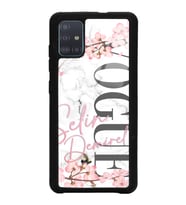 Samsung A51 Uyumlu Mermerli Sakura Vogue Tasarımlı Glossy Telefon Kılıfı