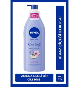 Vücut Bakim Losyonu & Kiraz Çiçegi Jojoba Yağı & Değerli Yağlar & Kuru Ciltler İçin 400Ml