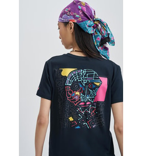 Beginning Composition Kadın Baskı T-Shirt (Siyah)