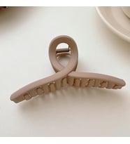 Mandal Toka İthal Ürün Fiyonk Büyük Boy 13 cm Mat Vizon Saç Tokası
