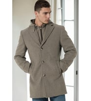 PLT9376 DEWBERRY ERKEK PALTO-KOYU GRİ
