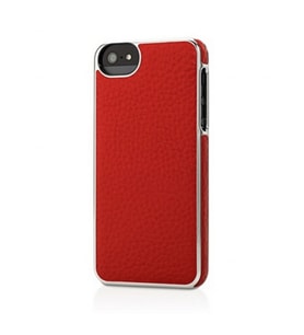 Adopted iPhone SE/5S/5 ile Uyumlu Deri Wrap Kılıf Kırmızı APH11156