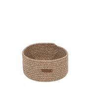 Koza Home Cesta El Yapımı Pamuklu Natural Hasır Dekoratif Sepet 25cm 9049