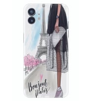 Nothing Phone 2 Kılıf Desenli Silikon Bonjour Paris 1419