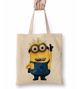 Minion Bez Çanta Uzun Saplı