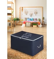 Orta Boy Home Sweet Home Lacivert Renk Hurç 52x28x31 (Standart)