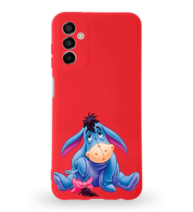 Samsung Galaxy M13 Uyumlu Lansman Kılıf Altı Kapalı İçi Kadife  İyor Tasarımlı  Kapak (Şeffaf)