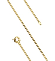 14 Ayar Altın Omega Kilit Detaylı Balıksırtı Bileklik 2,50 mm (Beyaz)