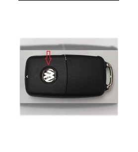 Volkswagen 12 mm Vw Anahtar Logosu, Anahtar Arması (4 Adet)