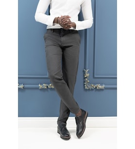 Slimfit Beli İplikli Pamuklu Gabardin Kışlık Jogger Pantolon