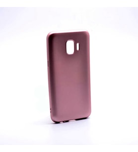 Samsung Galaxy J2 Core Uyumlu Kılıf Zore Premier Silikon Kapak (Rose Gold Altın)