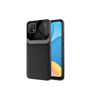 Oppo A15S Uyumlu Kılıf Zore Emiks Kapak (Siyah)