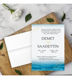 DÜĞÜN , NİŞAN DAVETİYESİ (100 ADET Baskı Dahil)