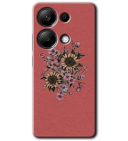 Redmi Note 13 Pro 4G Kılıf HD Desen Baskılı Kılıf - Retro Çiçek