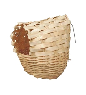 Kuş Yuvası , Doğal Hasır Örme Finch ve Bülbül yuvası 11 cm 3 Adet
