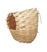 Kuş Yuvası , Doğal Hasır Örme Finch ve Bülbül yuvası 11 cm 3 Adet